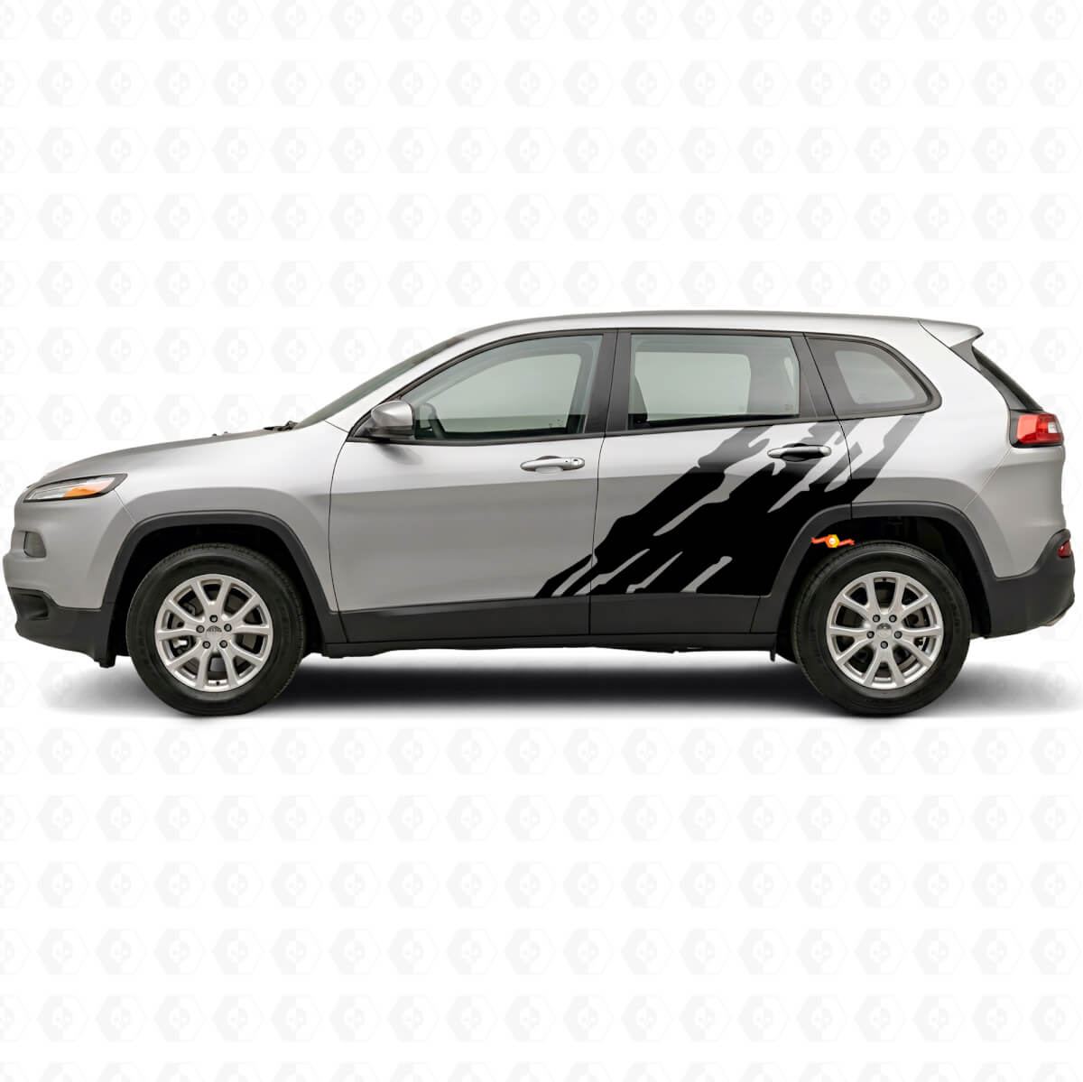 Gráfico de Salpicaduras de Barro Vinilo Lateral para Jeep Cherokee KL 2013-2023