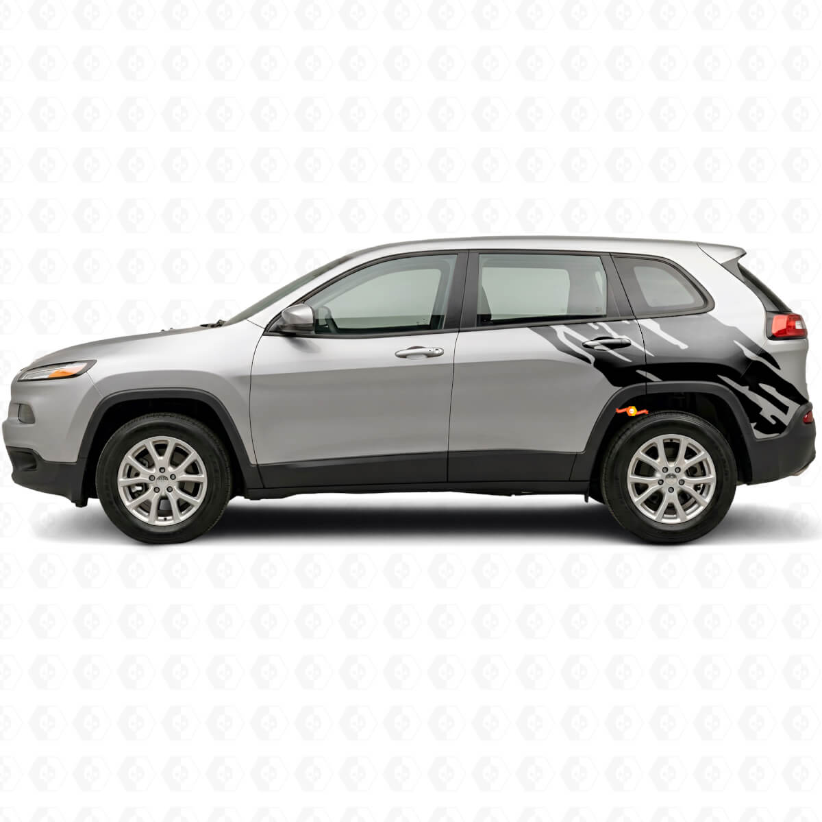 Gráfico Salpicadura de Barro Vinilo Adhesivo Lateral Trasero para Jeep Cherokee KL 2013-2023