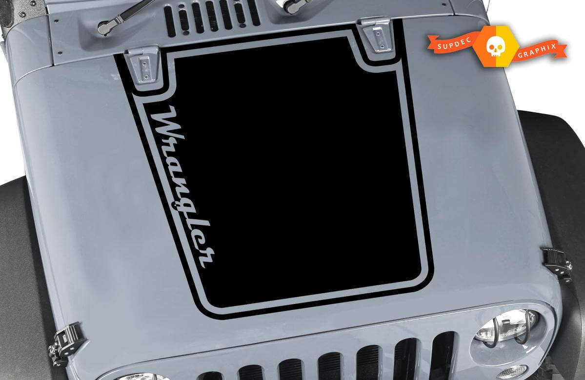 Calcomanía de capó gráfico clásico de Jeep JK Calcomanía de vinilo CJ YJ TJ JK