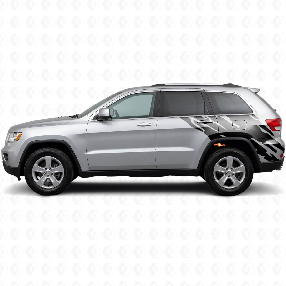 Gráfico de Salpicaduras de Barro Vinilo Adhesivo Lateral Trasero para Jeep Grand Cherokee 2011-2021