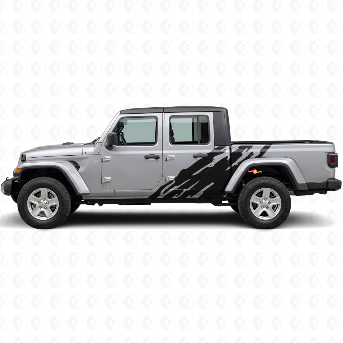 Calcomanía lateral de vinilo con gráfico de salpicadura de barro para Jeep Gladiator 2020+