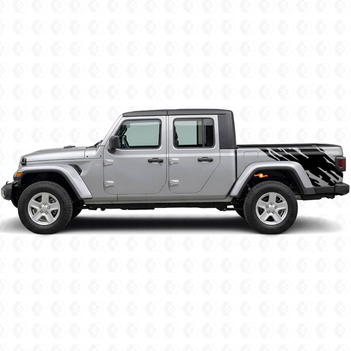 Vinilo decorativo gráfico de salpicaduras de barro para la parte trasera lateral de Jeep Gladiator 2020+