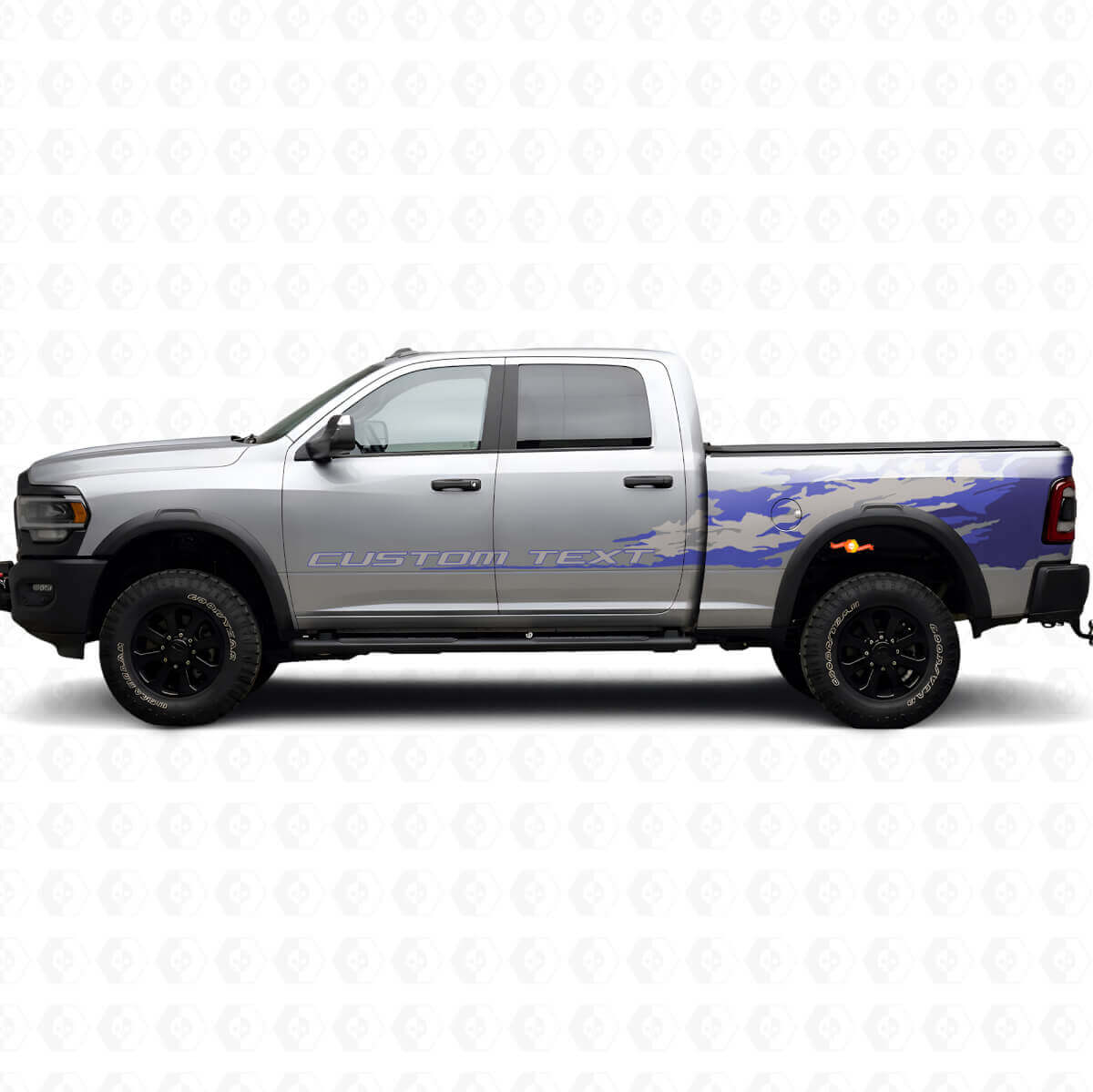Kit de Vinilo Lateral Salpicaduras de Barro Personalizado para Dodge Ram 2013–2020