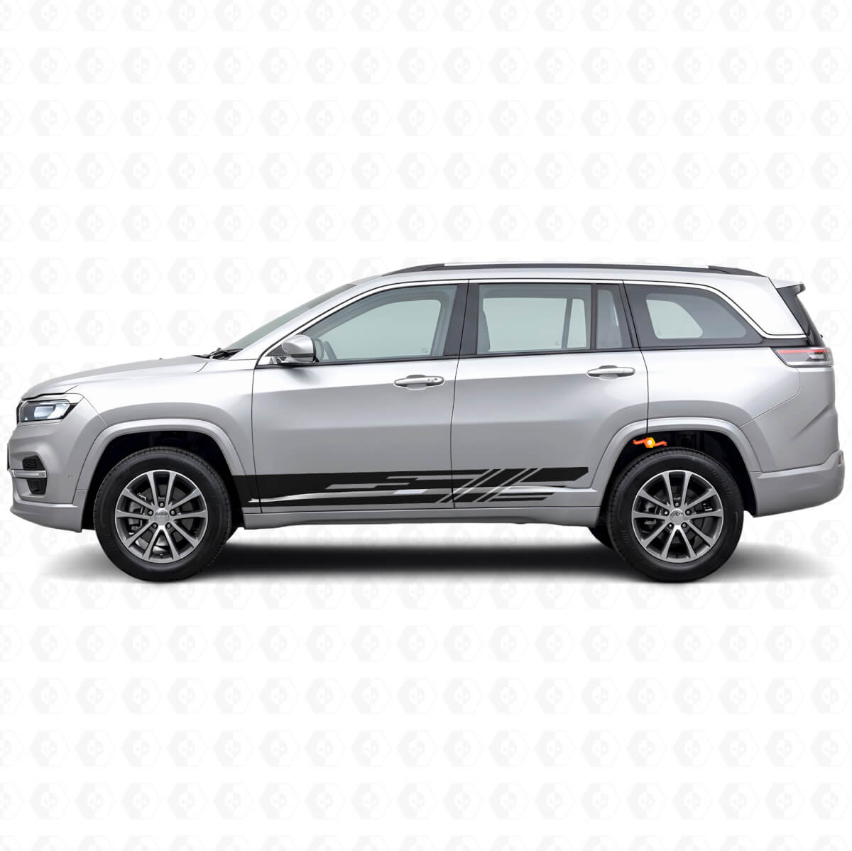 Kit de pegatinas de vinilo con franjas laterales decoradas para Jeep Commander Meridian 2021+