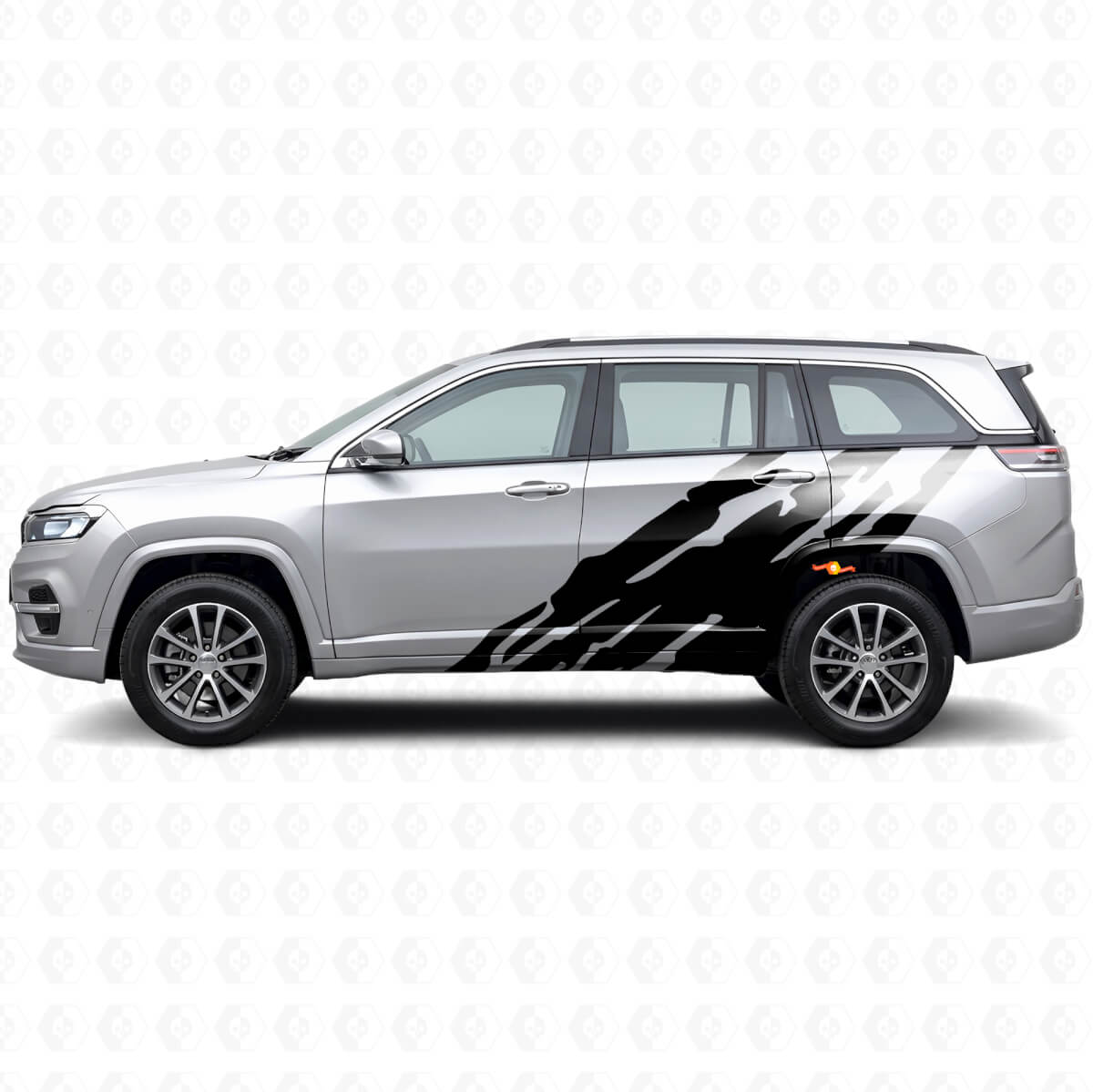 Vinilo Adhesivo Lateral con Gráfico de Salpicadura de Barro para Jeep Commander Meridian 2021+