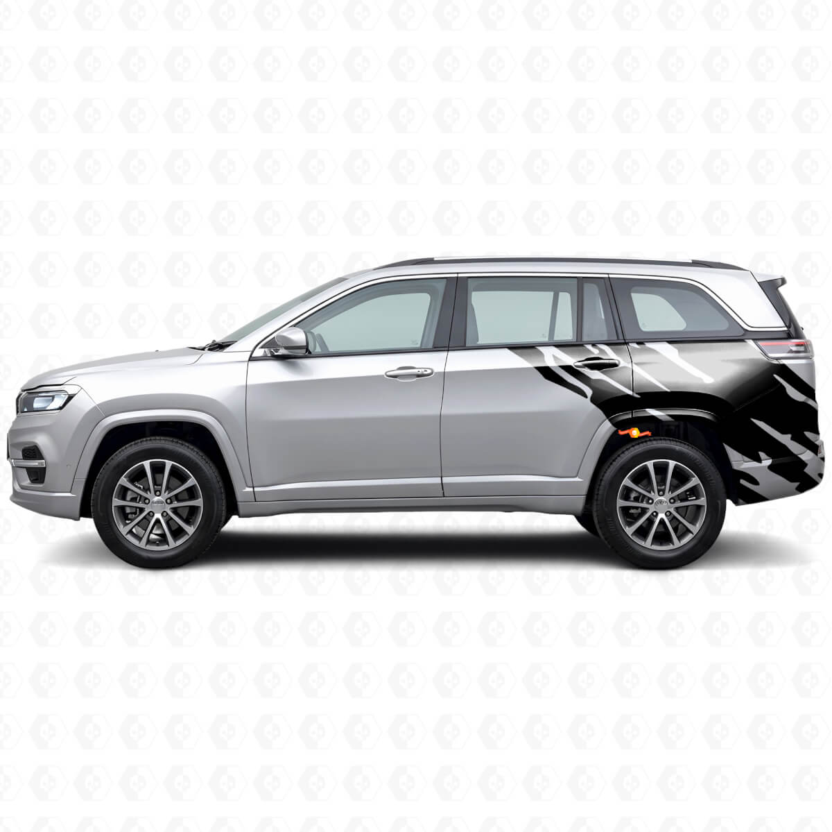 Gráfico de Salpicadura de Barro Vinilo Adhesivo Lateral Trasero para Jeep Commander Meridian 2021+