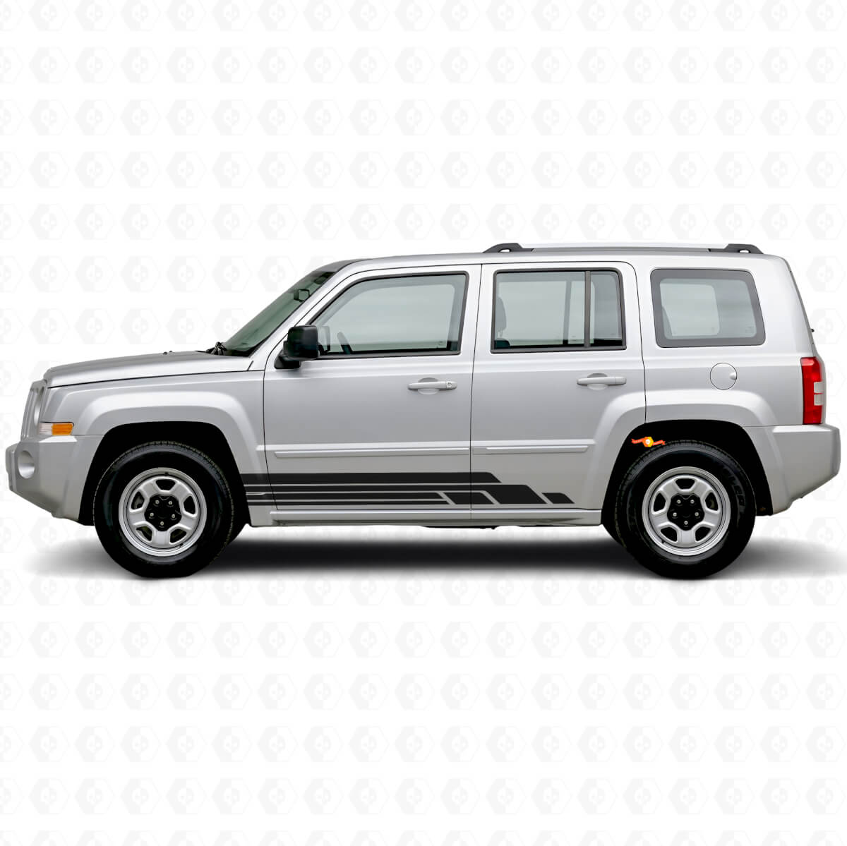 Kit de Vinilos Laterales con Rayas Curvas para Jeep Patriot 2007-2017
