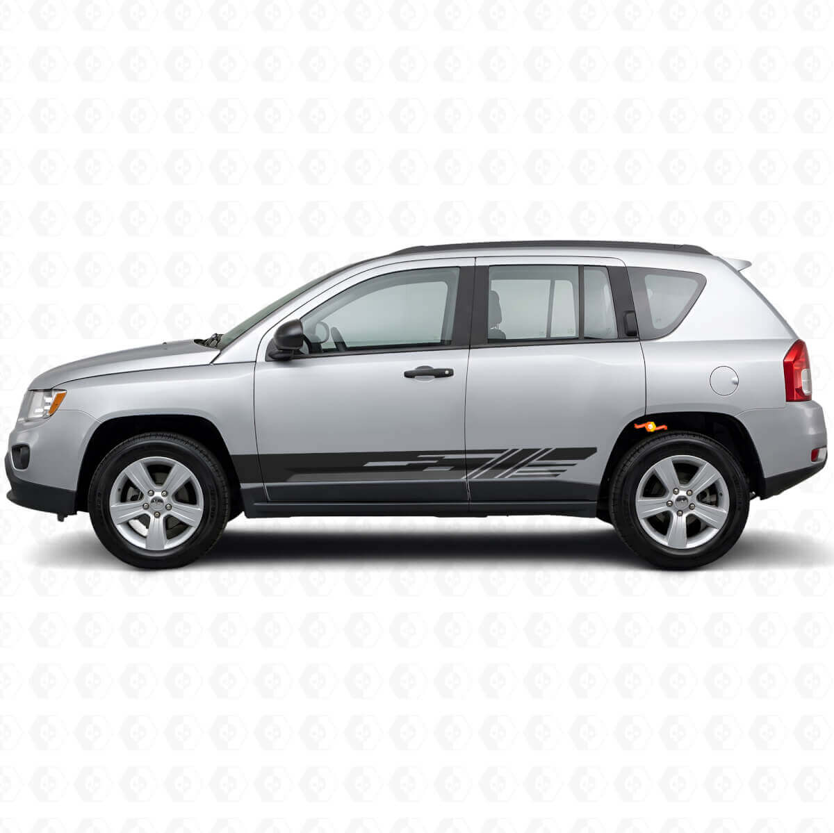Adhesivo de Vinilo con Franjas Laterales Decoradas para Jeep Compass 2007-2016