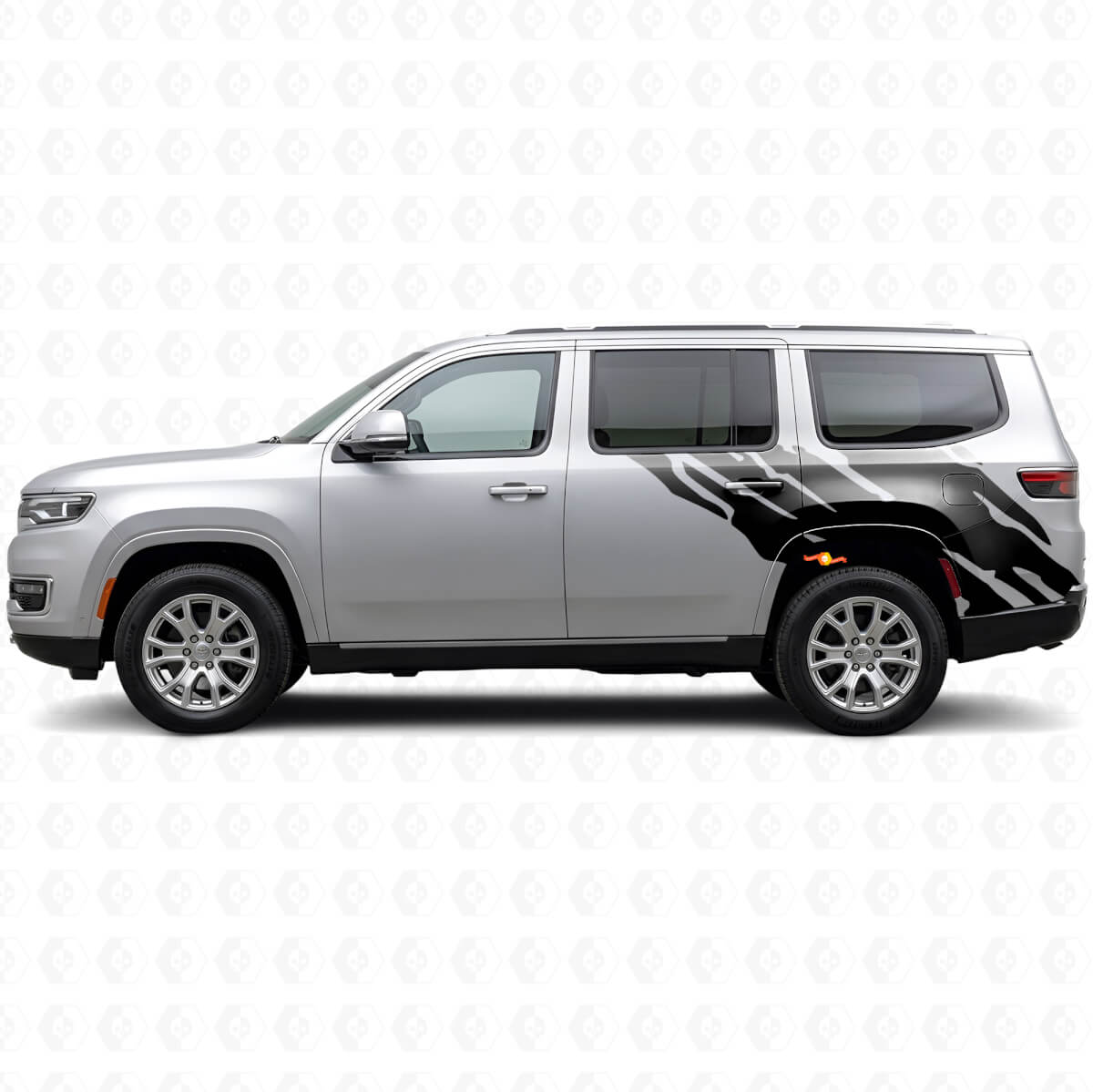 Gráfico de Salpicaduras de Barro Vinilo de Lado Trasero para Jeep Wagoneer 2022+