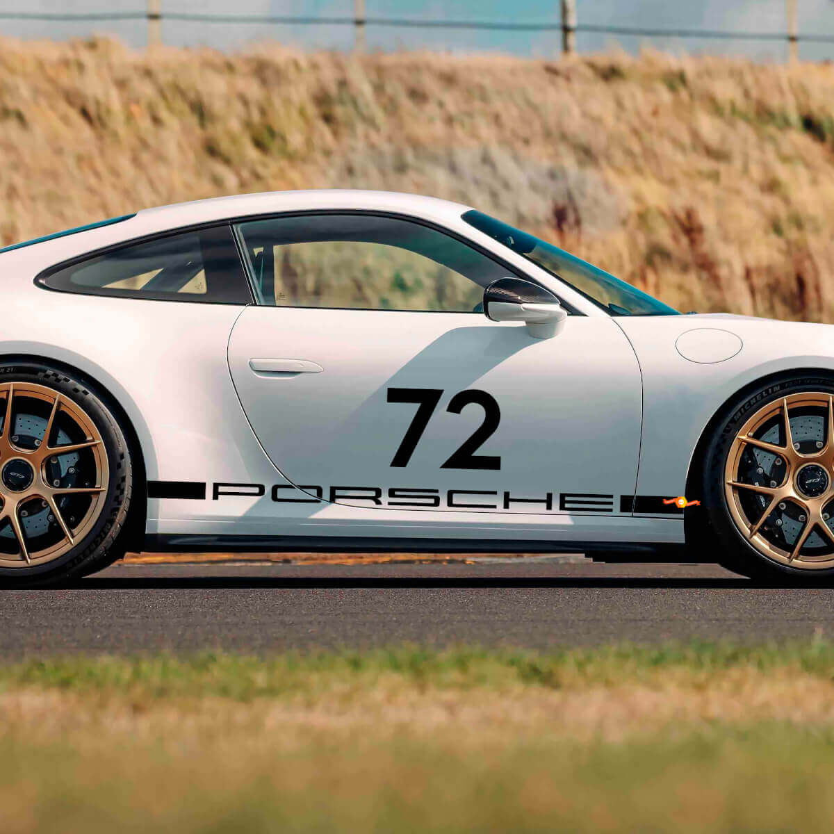 Vinilo lateral estilo Racing 72 adhesivo 2 para Porsche 911 GT3