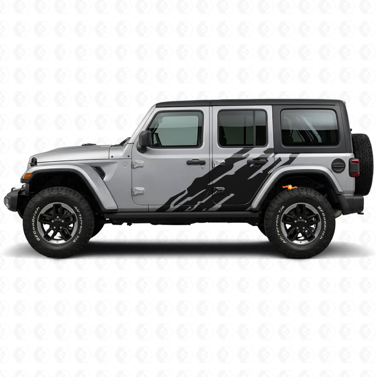 Adhesivo Vinilo Lateral con Gráfico de Salpicadura de Barro para Jeep Wrangler JL 2018+