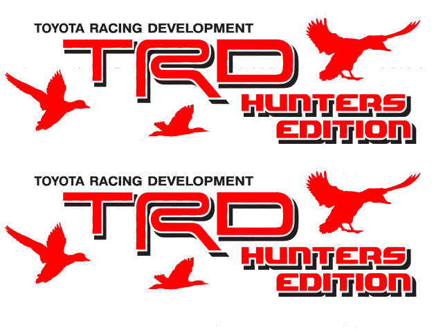 Juego de vinilos laterales edición TRD Hunters para Toyota FJ Cruiser
