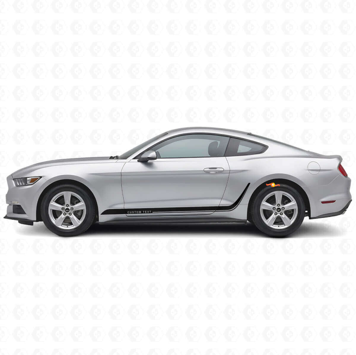 Vinilo lateral de franjas decoradas personalizadas para musclecar Mustang