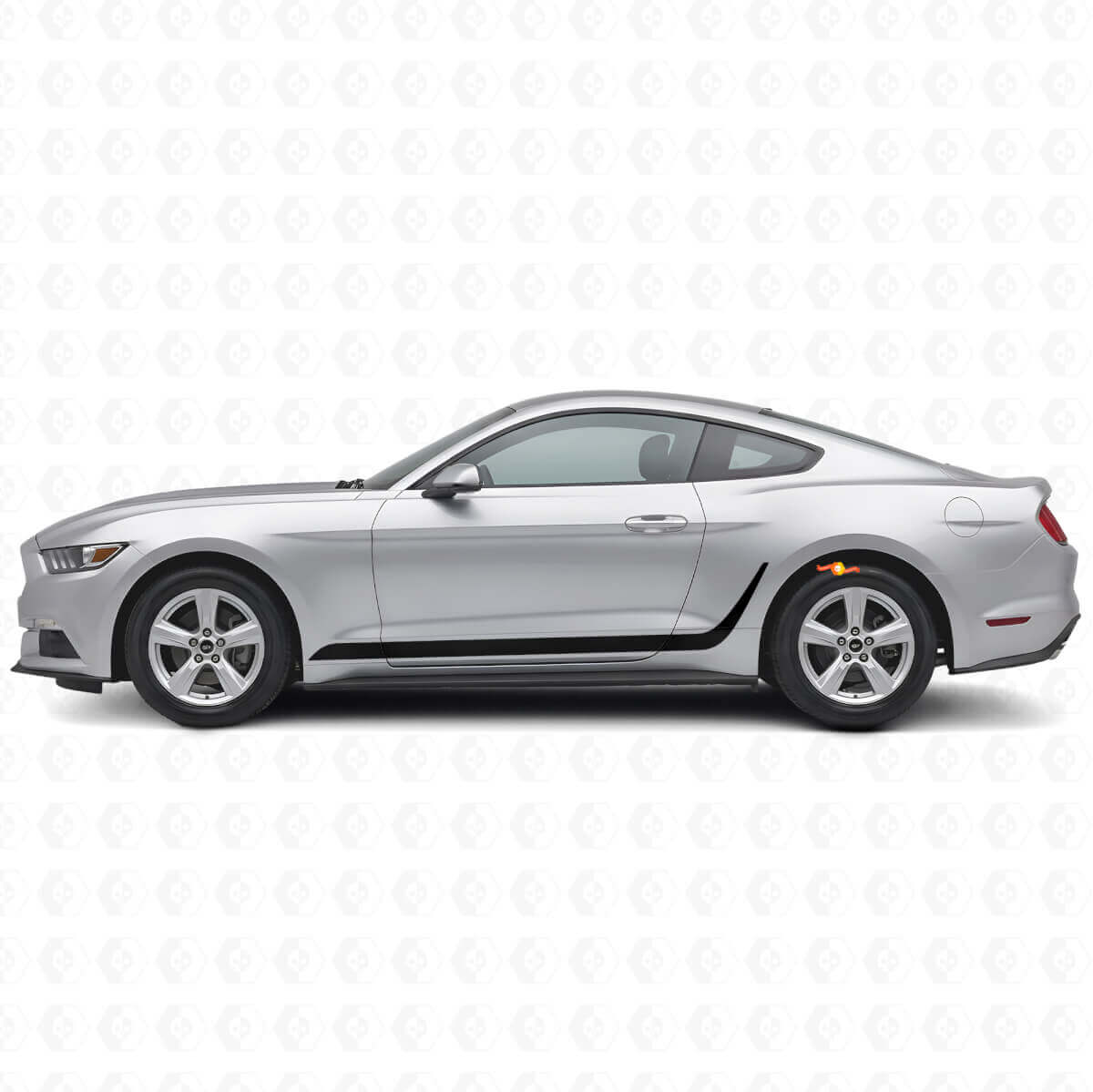 Kit de vinilos laterales con franjas decoradas para Musclecar Mustang