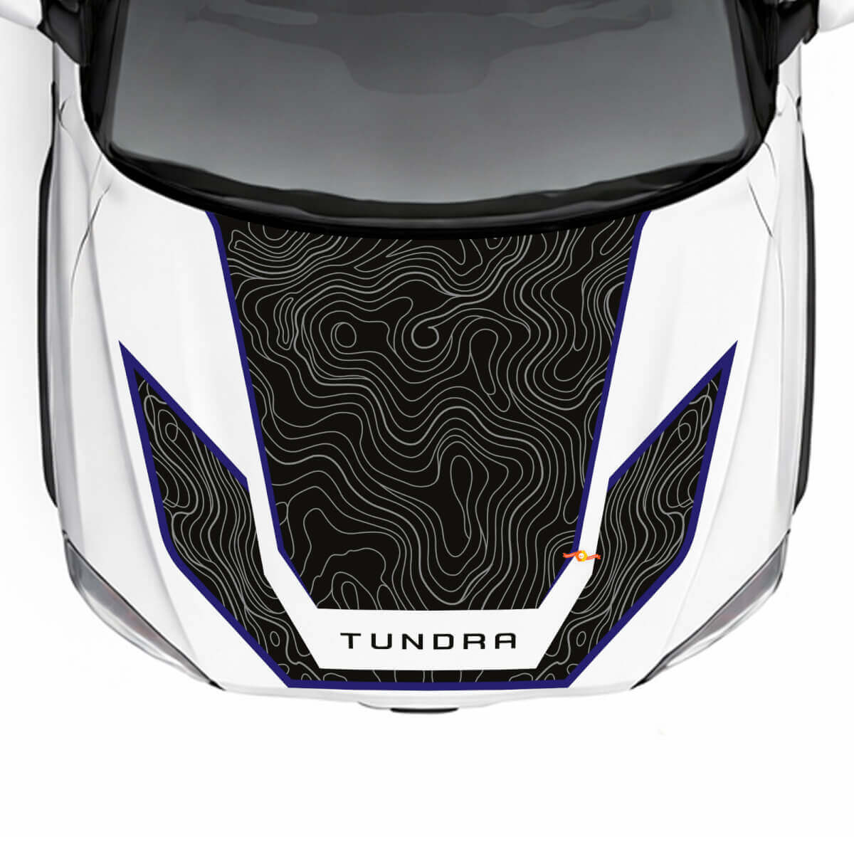 Calcomanía de vinilo Kit completo de mapa topográfico para Toyota Tundra Hybrid 2023