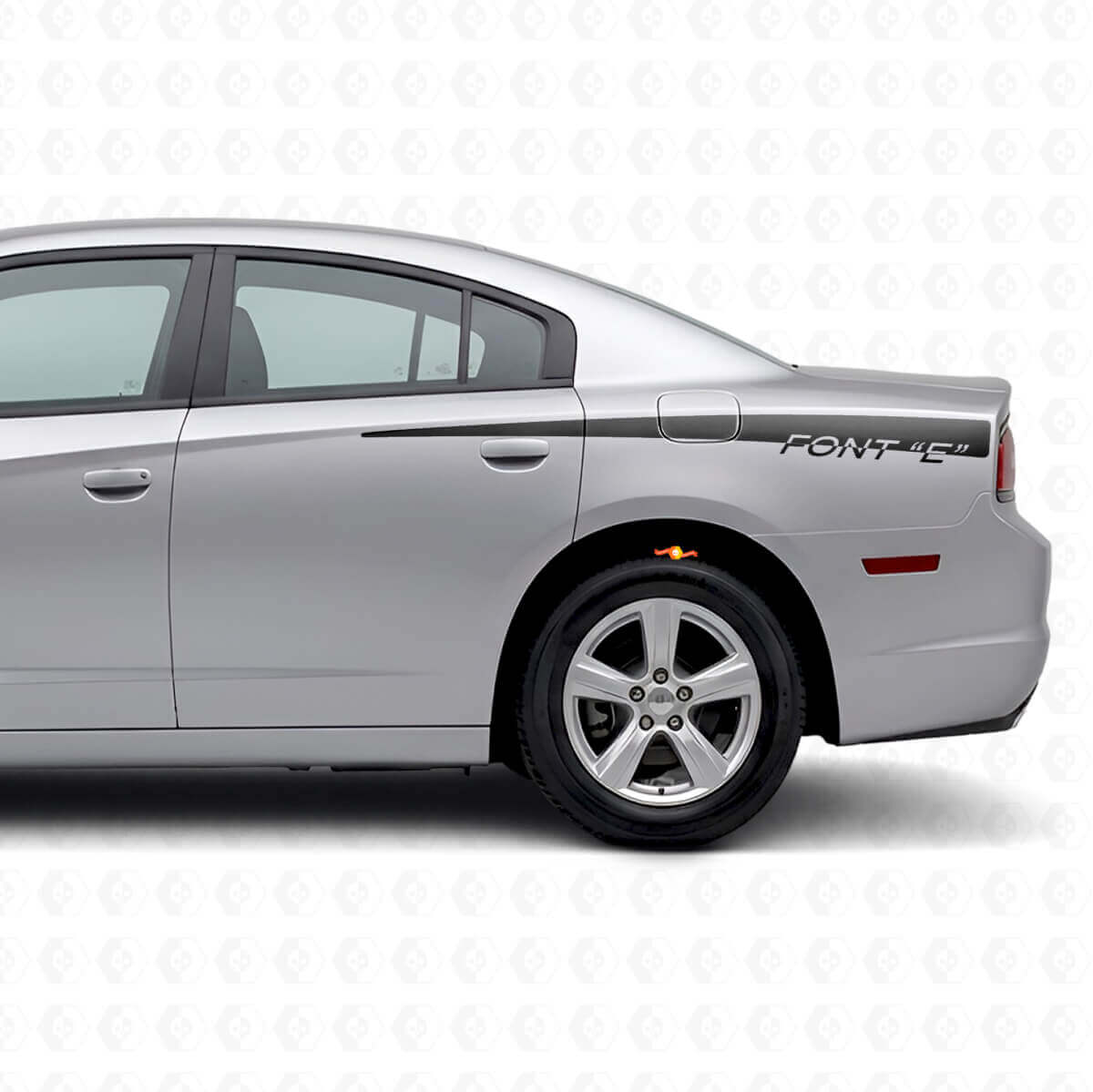 Calcomanía de vinilo personalizada con franjas traseras laterales para Dodge Charger 2011-2014
