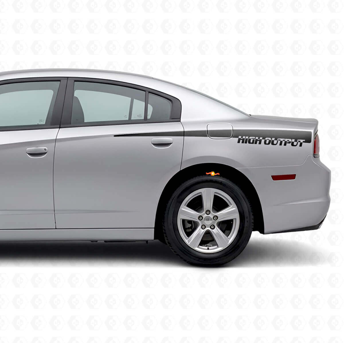Calcomanía de vinilo con franjas laterales de alta potencia para Dodge Charger 2011-2014