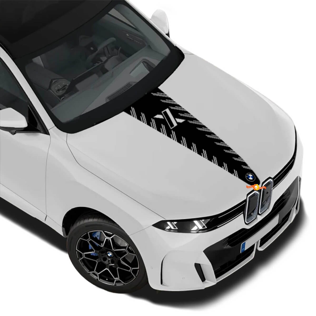 Vinilo Adhesivo Franja Central Capó Estilo X Para BMW X5 G65