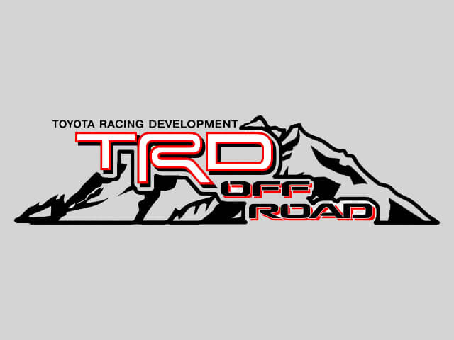 Calcomanías de vinilo TRD Off Road Mountain Side Kir para coches Toyota