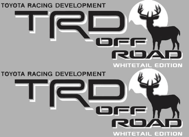 Calcomanías Laterales TRD Off Road Whitetail Edition para Ciervo para Toyota FJ Cruiser