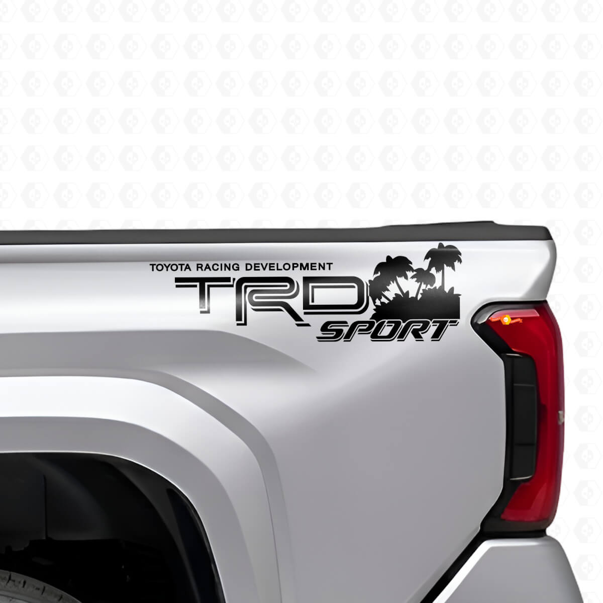 Juego de pegatinas laterales traseras de vinilo estilo playa TRD Sport para camiones Toyota