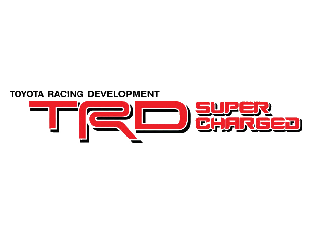 Par TOYOTA TRD SUPERCHARGED DECAL TRD carreras desarrollo lateral vinilo calcomanía