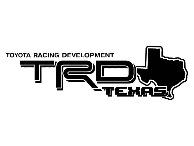 Juego de vinilos laterales con mapa de Texas estilo TRD para coches Toyota
