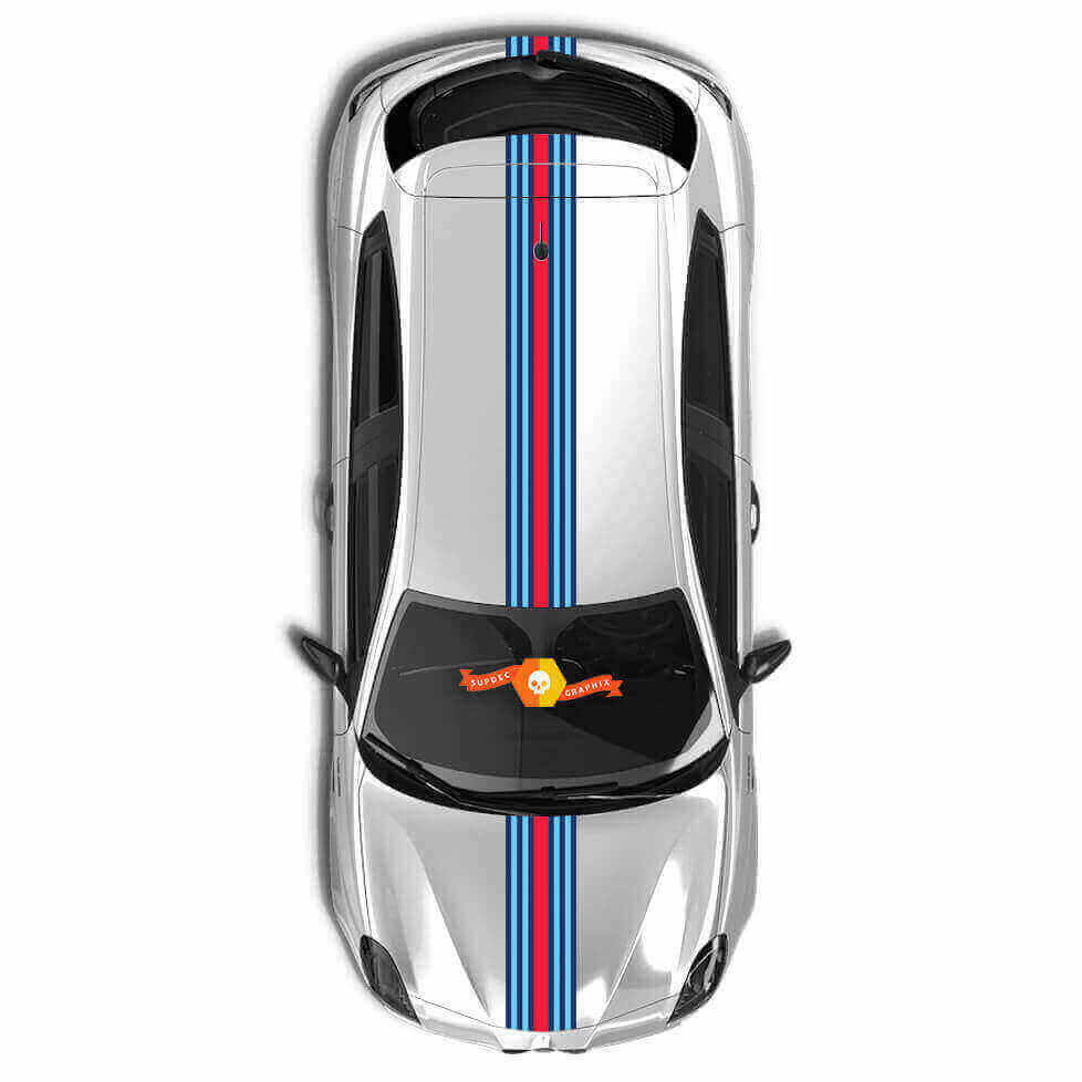 Kit de Calcomanías de Vinilo de Rayas Sobre el Coche Estilo Racing para Alfa Romeo