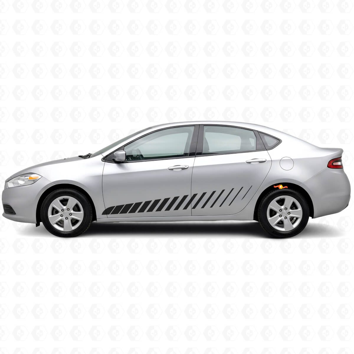 Kit de Calcomanías Laterales Decoradas con Tiras Estroboscópicas de Vinilo para Dodge Dart