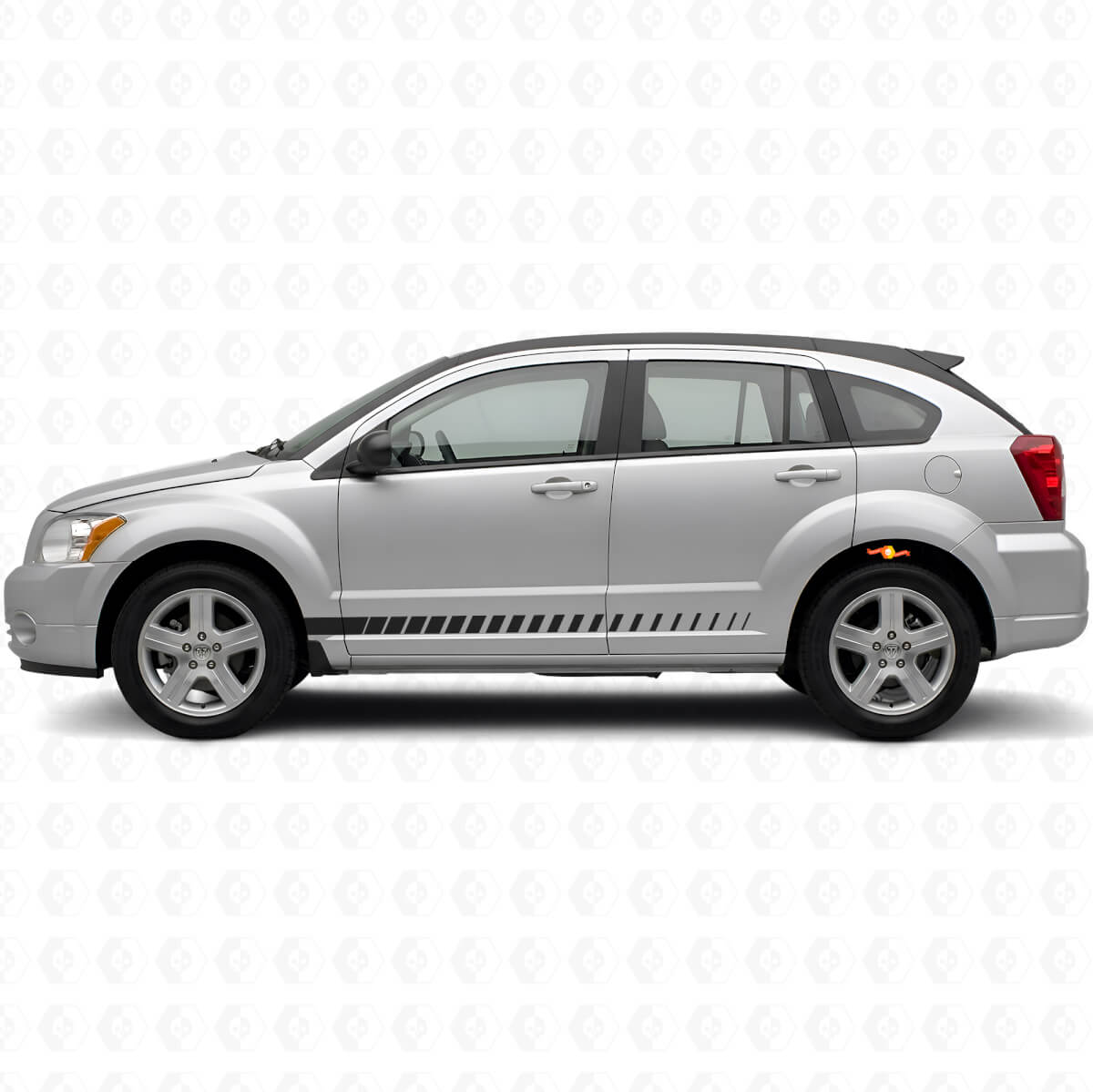 Kit de vinilo de franjas laterales estilo racing para Dodge Caliber 2007+