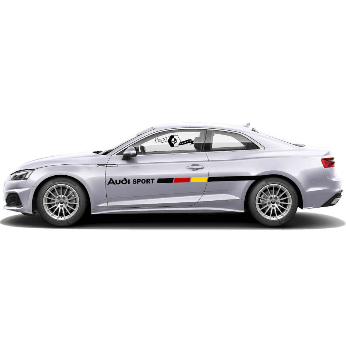 Kit de vinilo adhesivo lateral con estilo de bandera alemana para Audi A5
