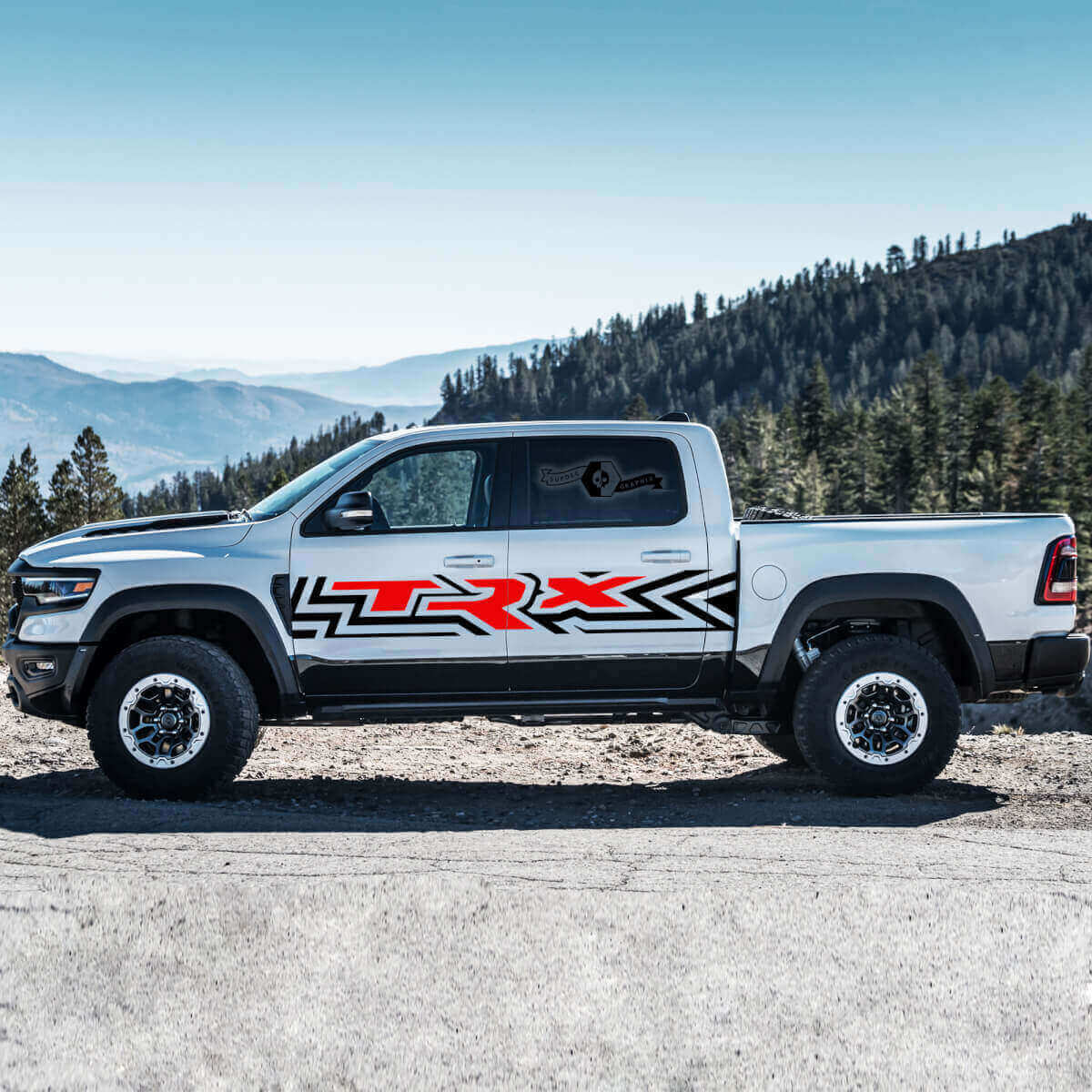 Kit de vinilos adhesivos laterales TRX para Dodge Ram Rebel TRX 2021+