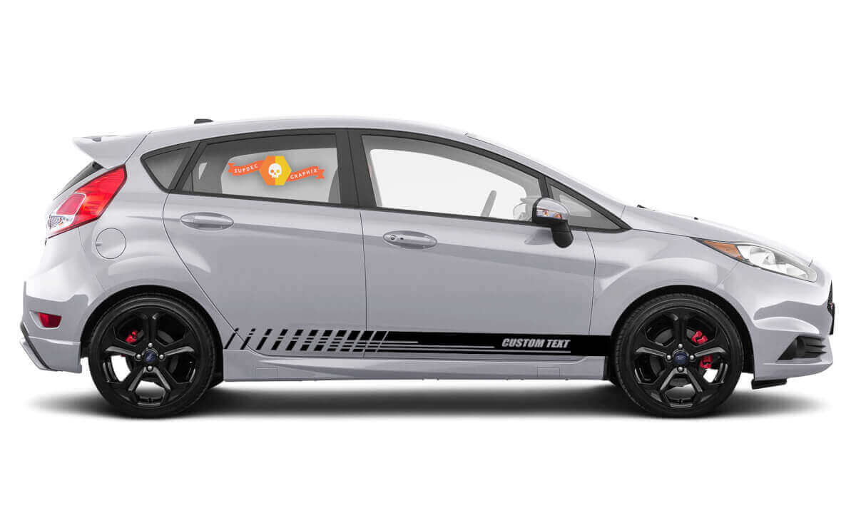 Kit de Calcomanías Laterales de Vinilo Estilo Racing para Musclecar Fiesta S