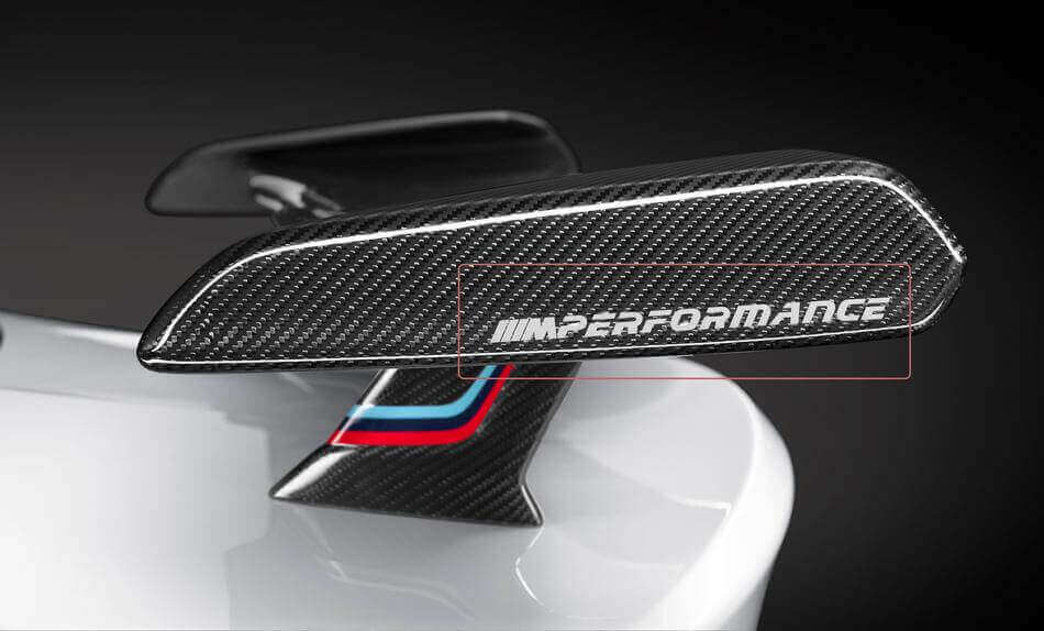 Kit de vinilo con calcomanía de alerón estilo M Performance para BMW