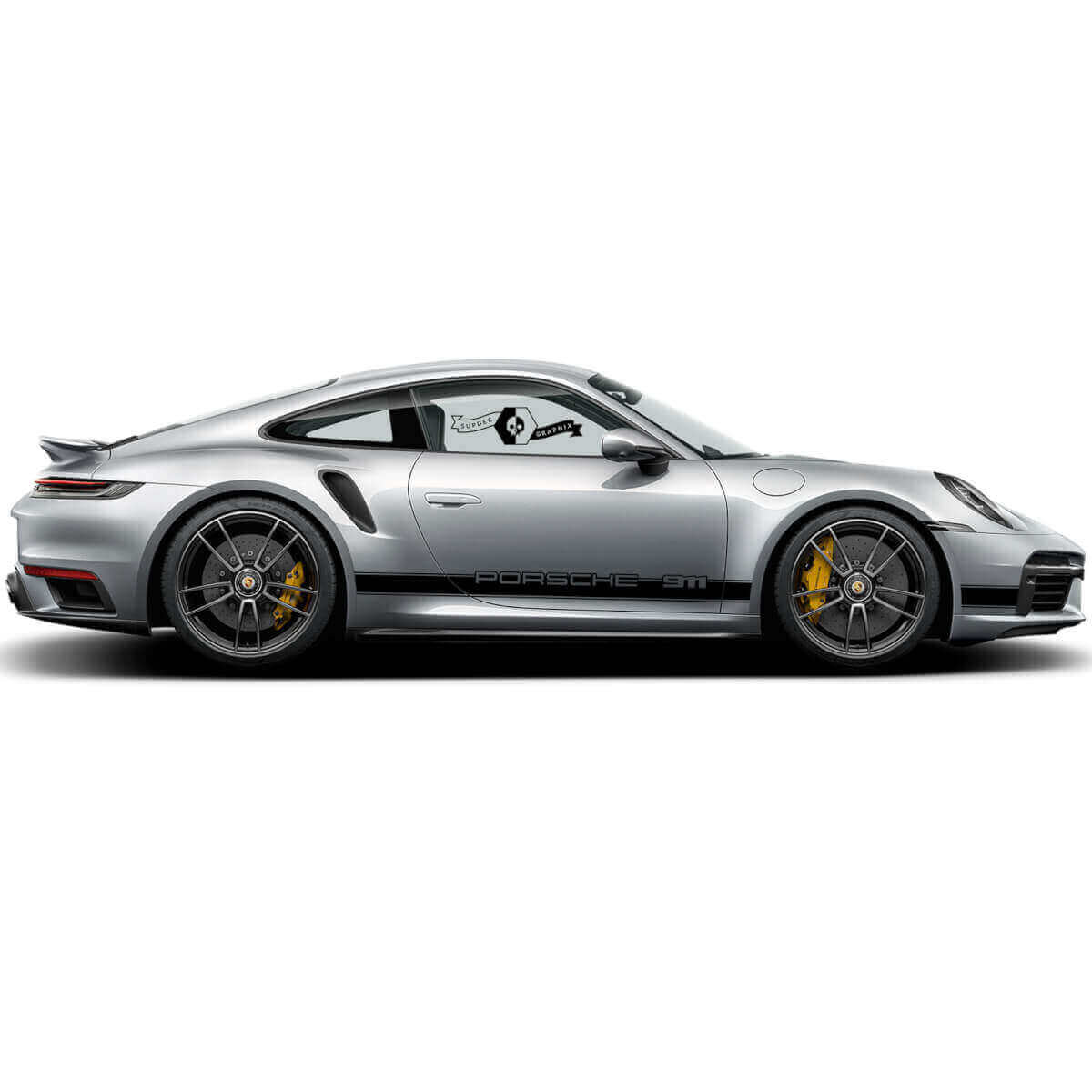 Kit de Pegatinas Laterales de Vinilo con Rayas de Marca para Porsche 911 Turbo S