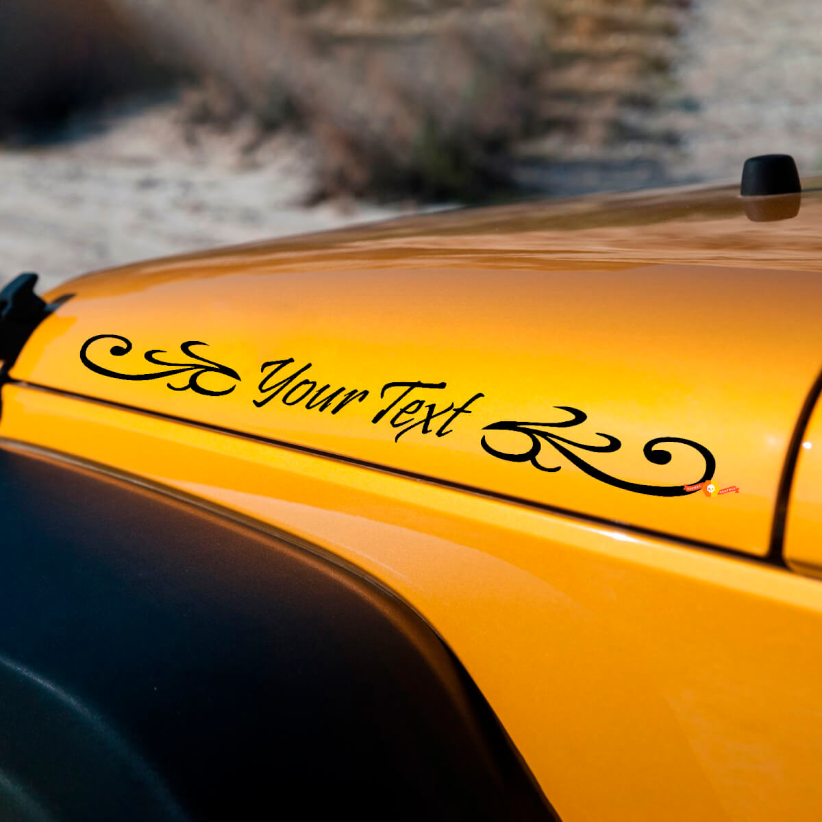 Calcomanías Vinilo Laterales Decoradas para Capó para Jeep Wrangler