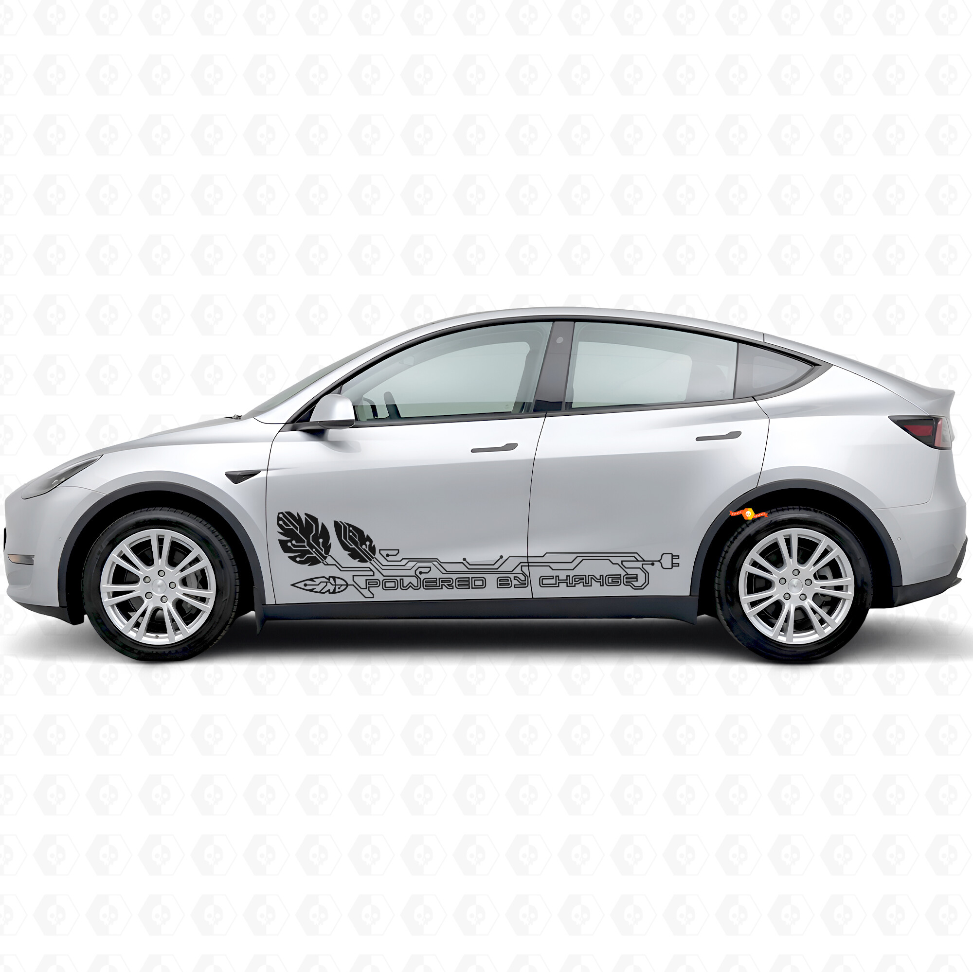 Adhesivo vinílico para puerta de lado impulsado para Tesla Model Y