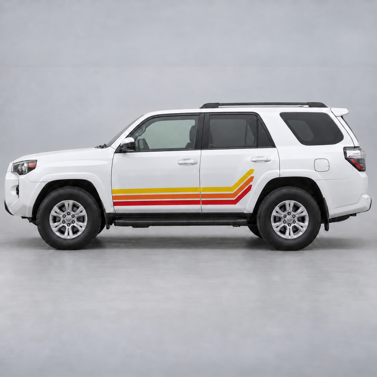 Pegatina lateral de vinilo con franjas Heritage Low Sweep para Toyota 4Runner N280 2009-2024