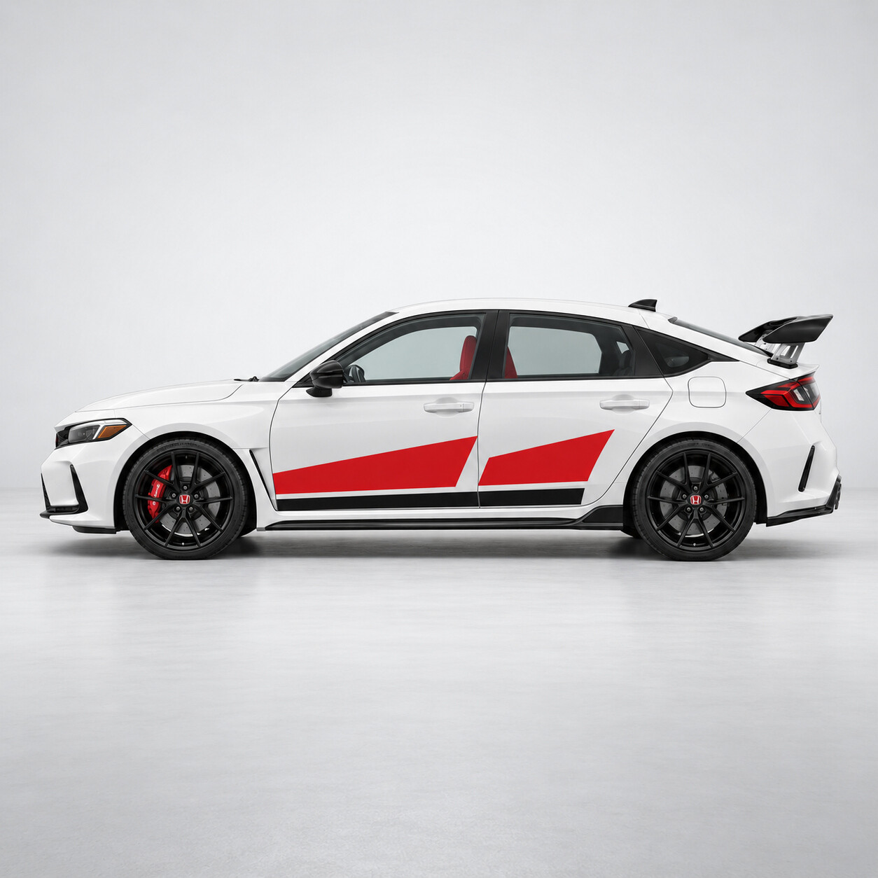 Gráficos de competición Apex Split Vinilo lateral adhesivo para Honda Civic 2023