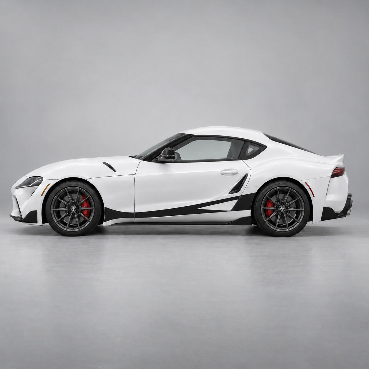 Vinilo adhesivo de barrido lateral abierto para Toyota Supra 2020-2026