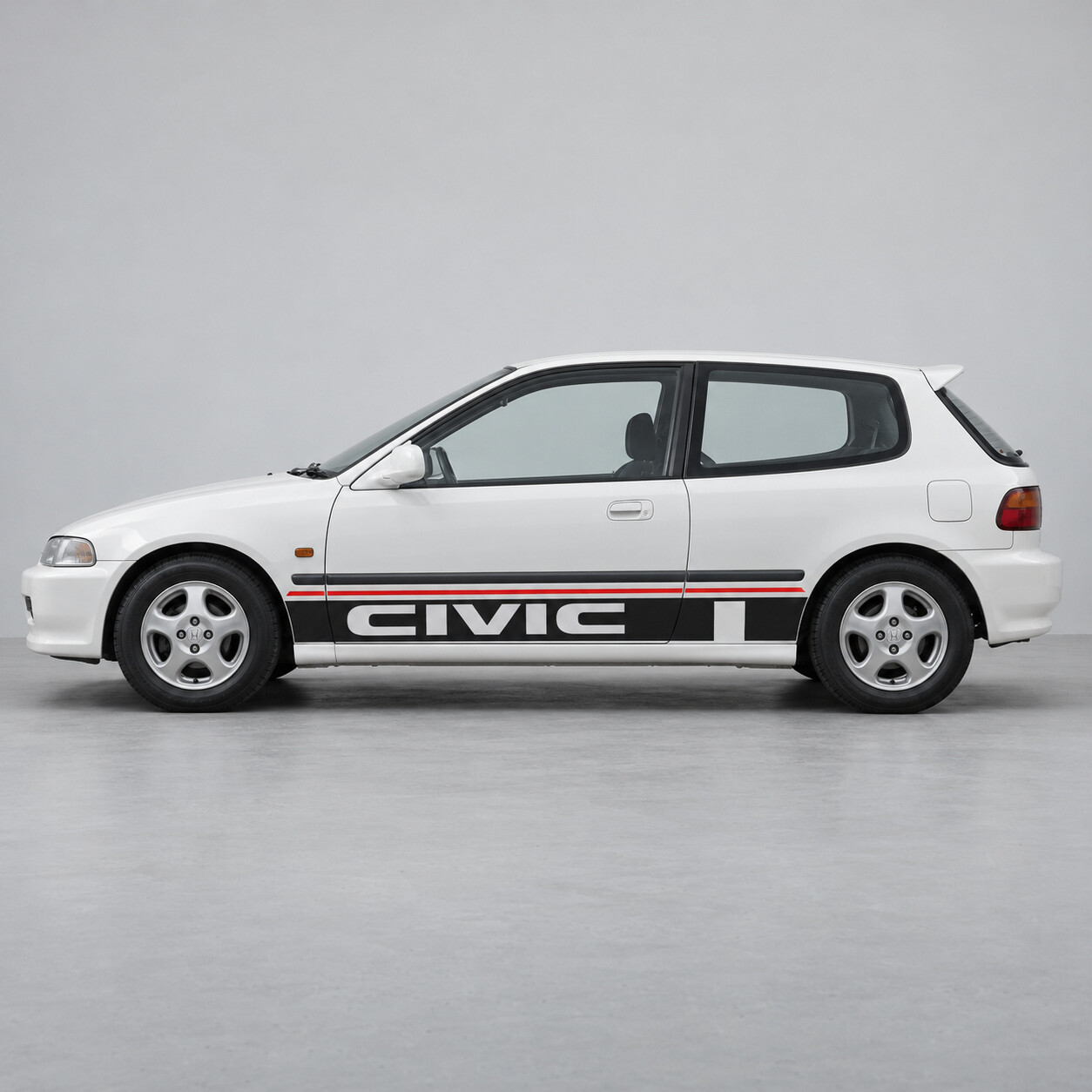 Adhesivo Vinilo Lateral Tipo Muesca Ancha para Honda Civic EG Hatchback 1991-1995