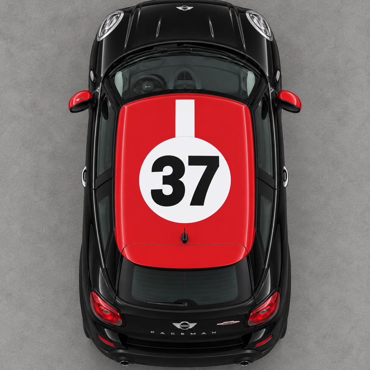 Adhesivo Vinilo para Techo Rally Disc 37 para MINI Paceman R61 2013-2016
