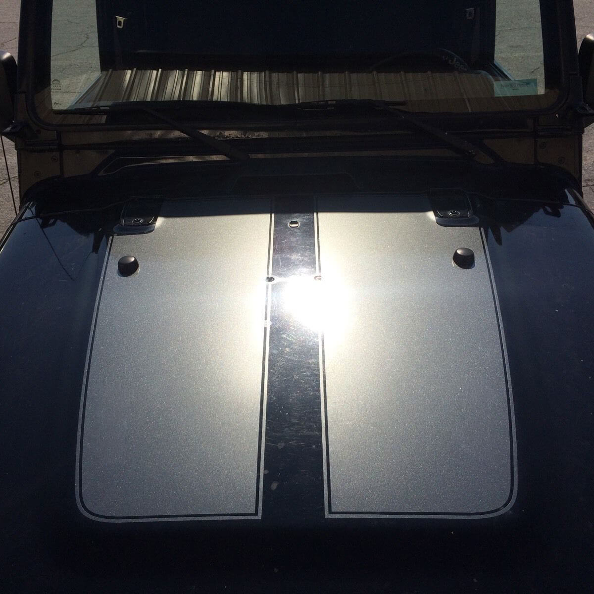 Jeep Wrangler TJ vinilo 2 piezas pegatina para capó TJ U PICK COLOR
