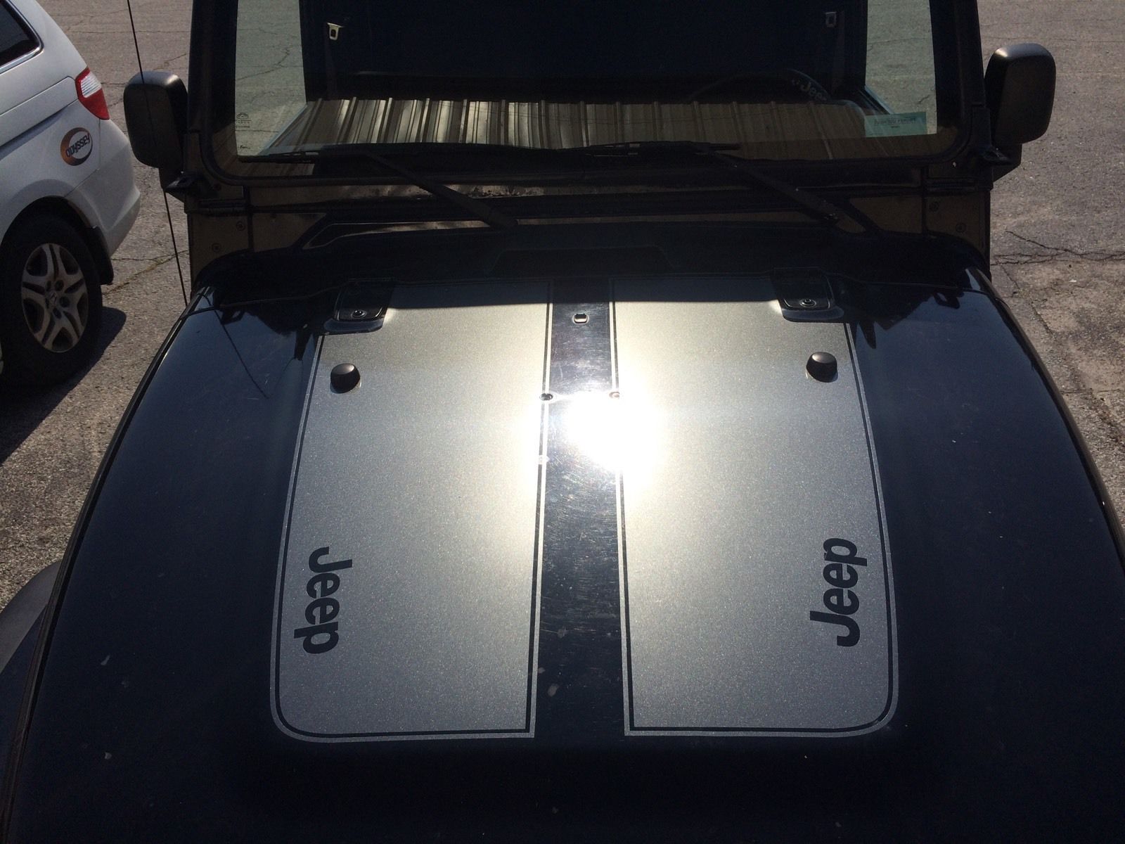 Jeep Wrangler TJ vinilo 2 piezas pegatina para capó TJ U PICK COLOR
