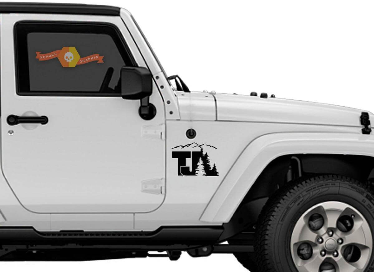 Juego de Vinilos Laterales Tree Mountain TJ para Jeep Wrangler TJ