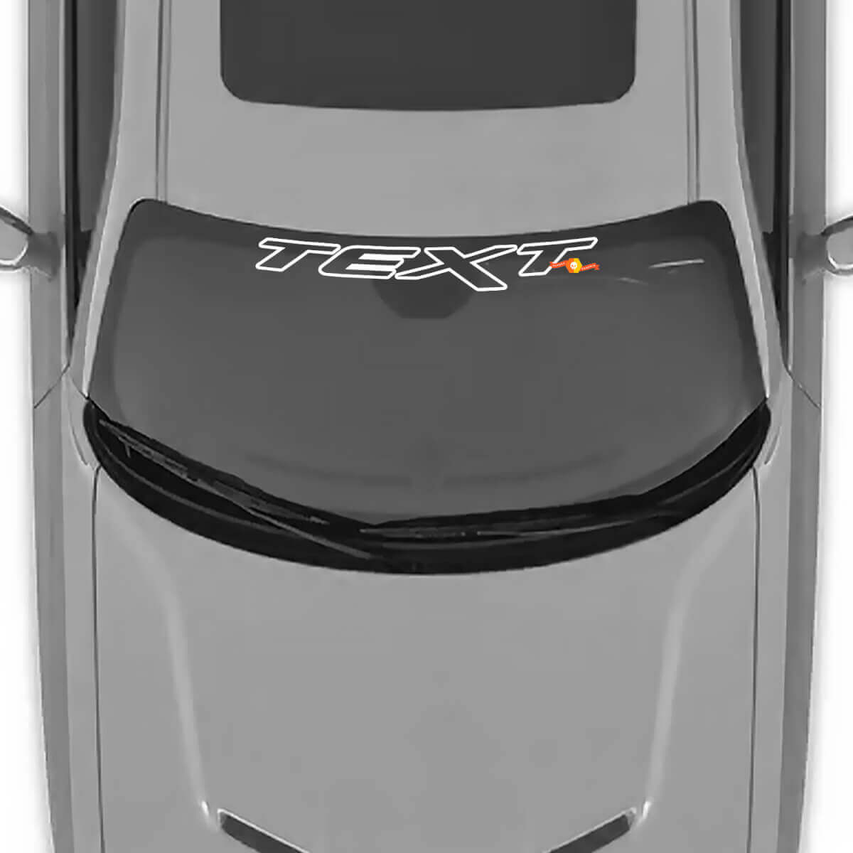 Etiqueta adhesiva de vinilo para la visera del parabrisas para Dodge Challenger Charger Para Chrysler 300 Para Jeep SRT8