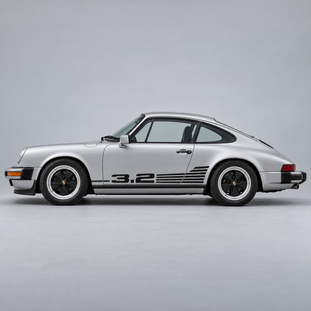 Adhesivo Vinilo Lateral Aletas de Refrigeración 3.2 para Porsche 911 Carrera 1984-1989