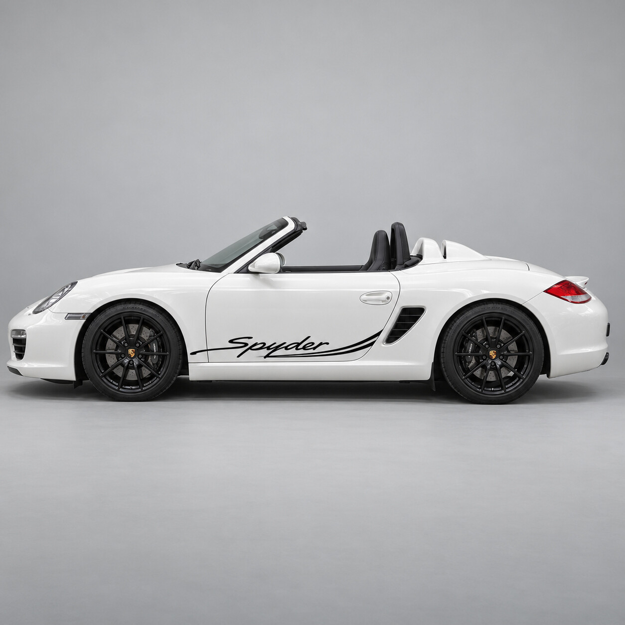 Adhesivo de vinilo lateral de doble trazo para Porsche Boxster Spyder 987 2011-2012