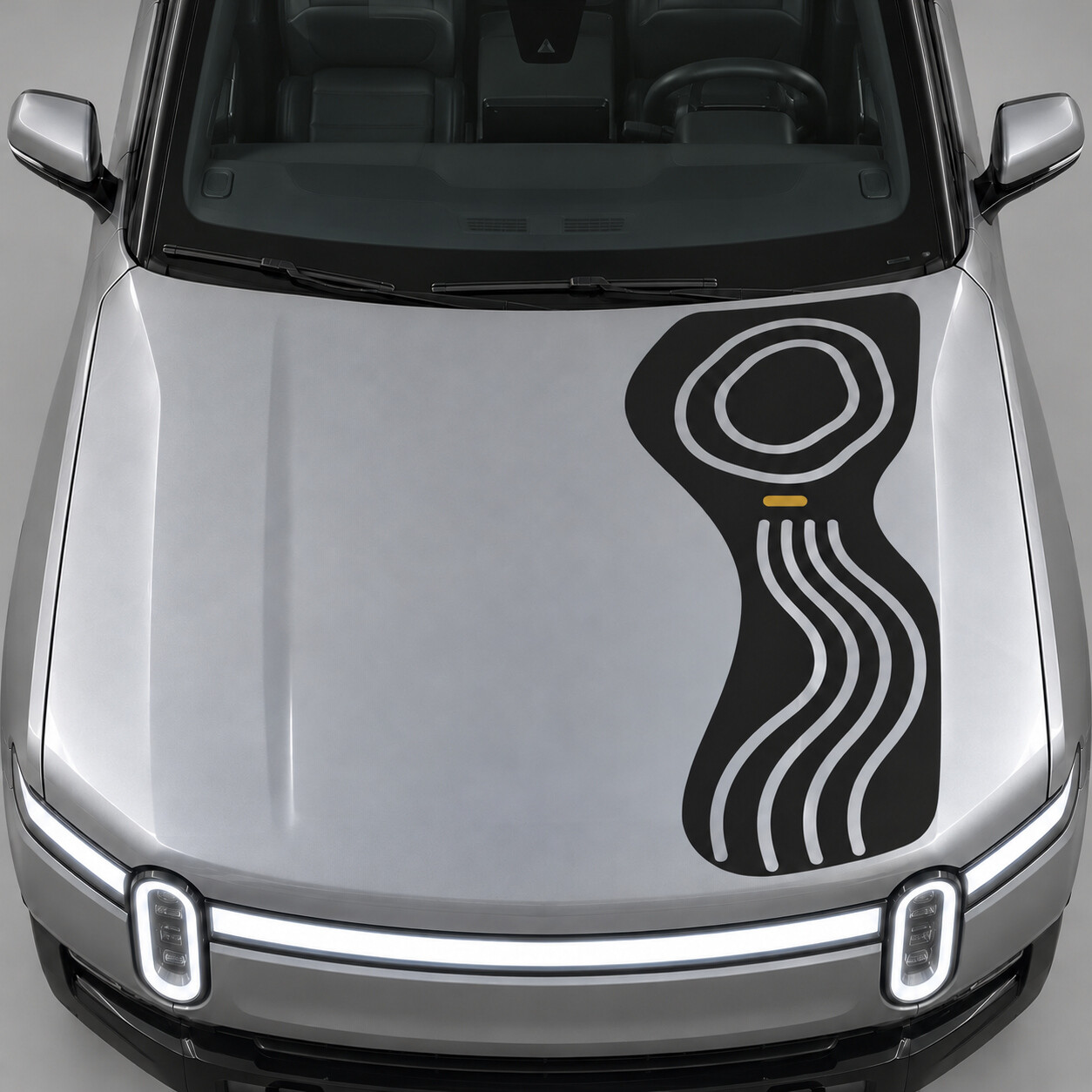 Adhesivo de vinilo para capó Contour Spine para Rivian R1T 2022
