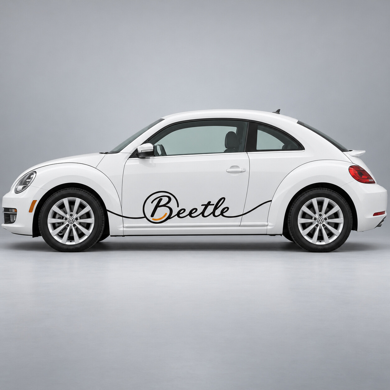 Calcomanía de vinilo lateral con guion Roundel para Volkswagen Beetle 2013